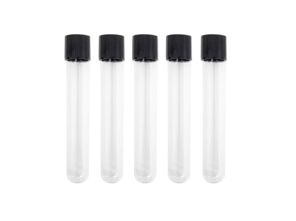 Пробірки скляні з ПП кришками, 16х100мм, 100 шт/пак